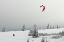 snow kite sur la station du champ du feu snow kite sur la station du champ du feu